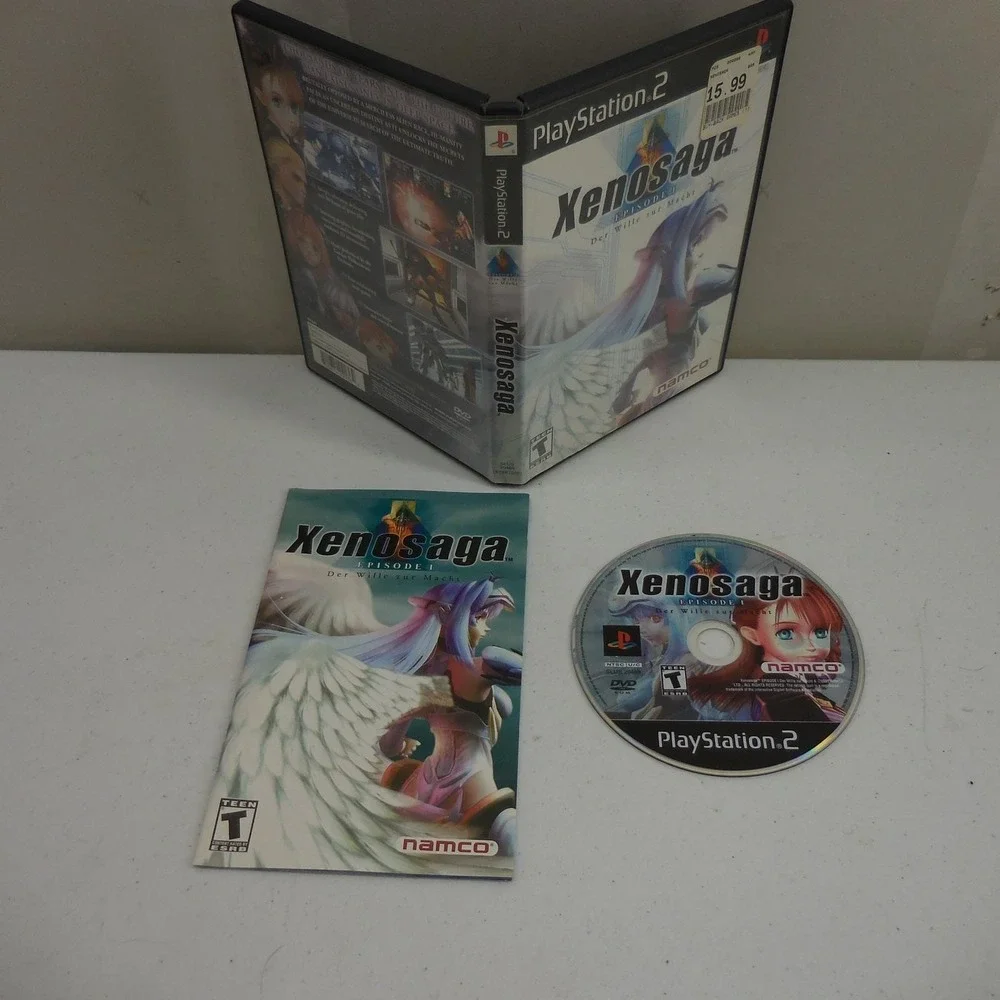 Xenosaga Episode I 1 Der Wille zur Macht Black Label PS2 MINT Complete+reg card!
